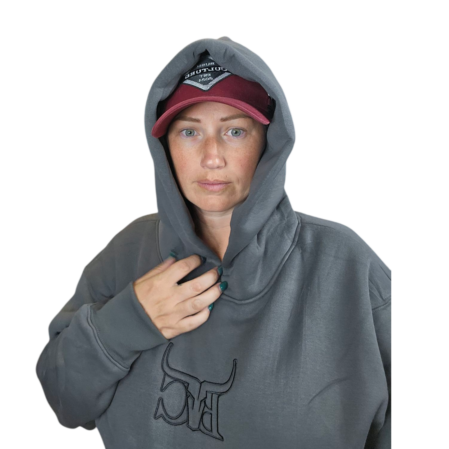 Bush Culture BC Embroidered Hoodie (Grey)
