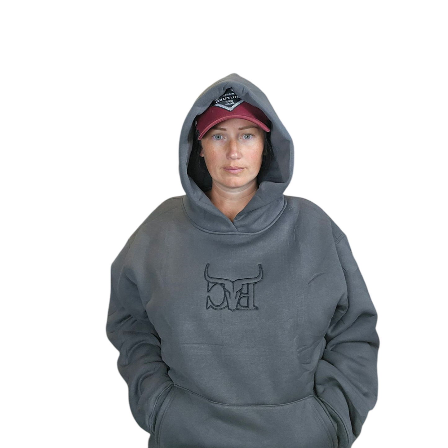 Bush Culture BC Embroidered Hoodie (Grey)