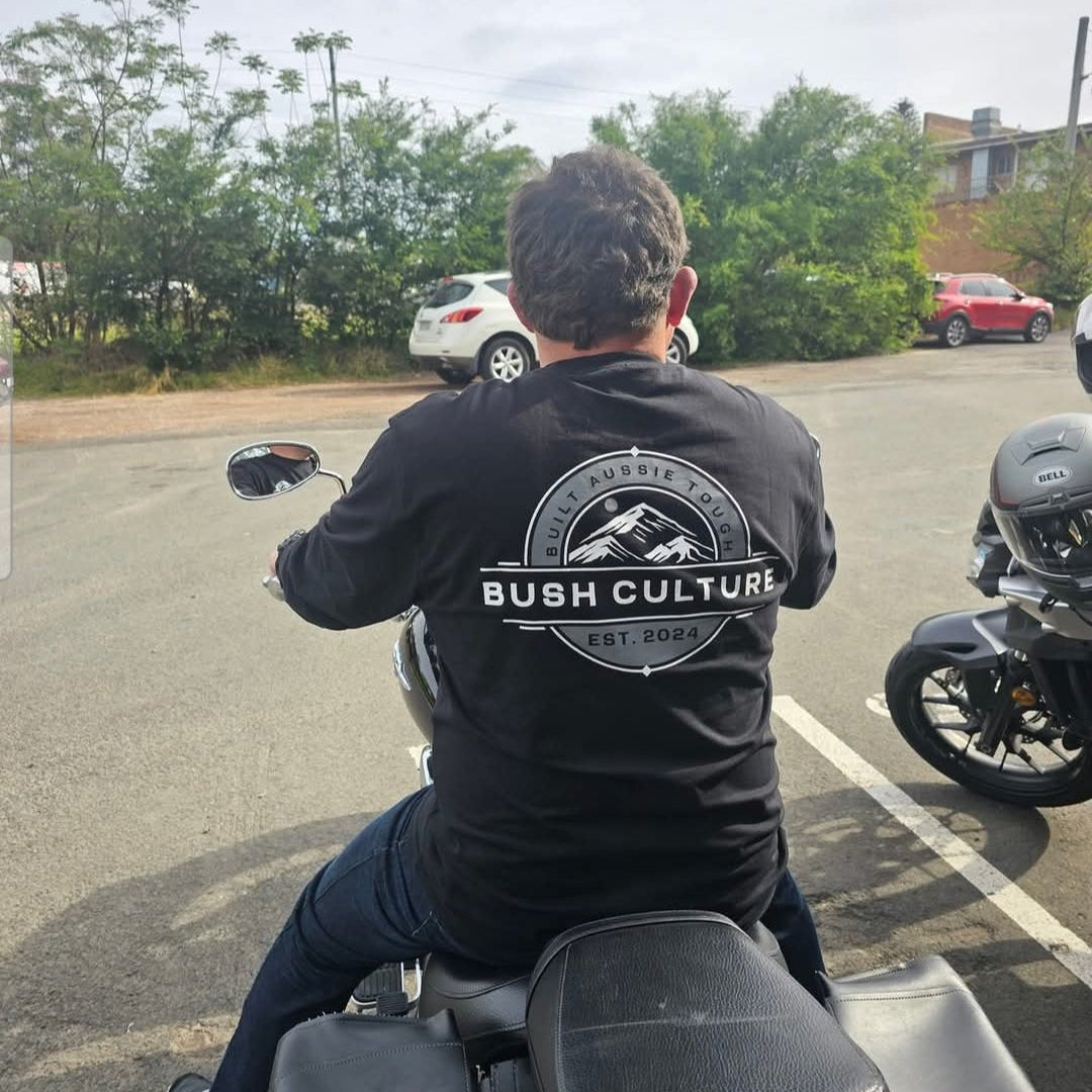 Bush Culture Classic Long Sleeve (Grey Logo)