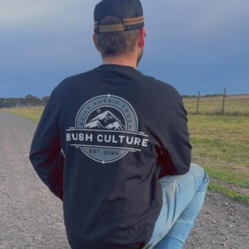 Bush Culture Classic Long Sleeve (Grey Logo)