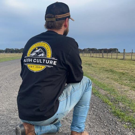 Bush Culture Classic Long Sleeve (Yellow Logo)