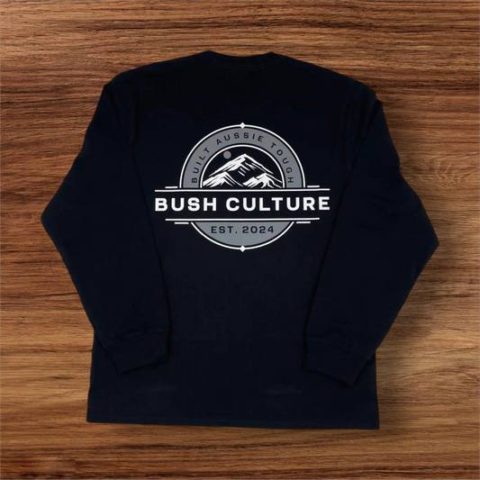 Bush Culture Classic Long Sleeve (Grey Logo)