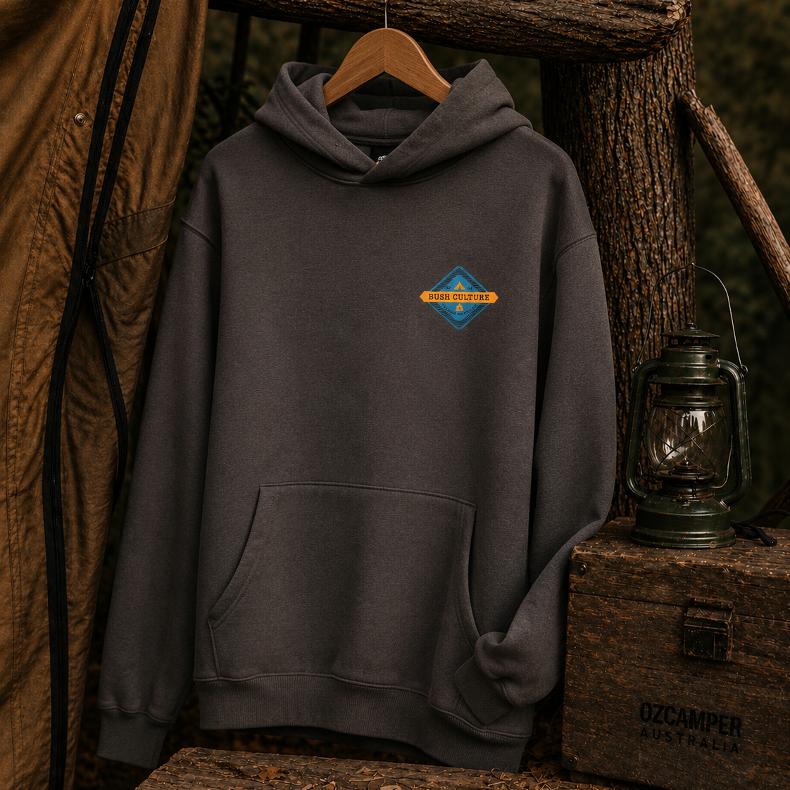 Bush Culture Winter Warrior Hoodie (Grey)