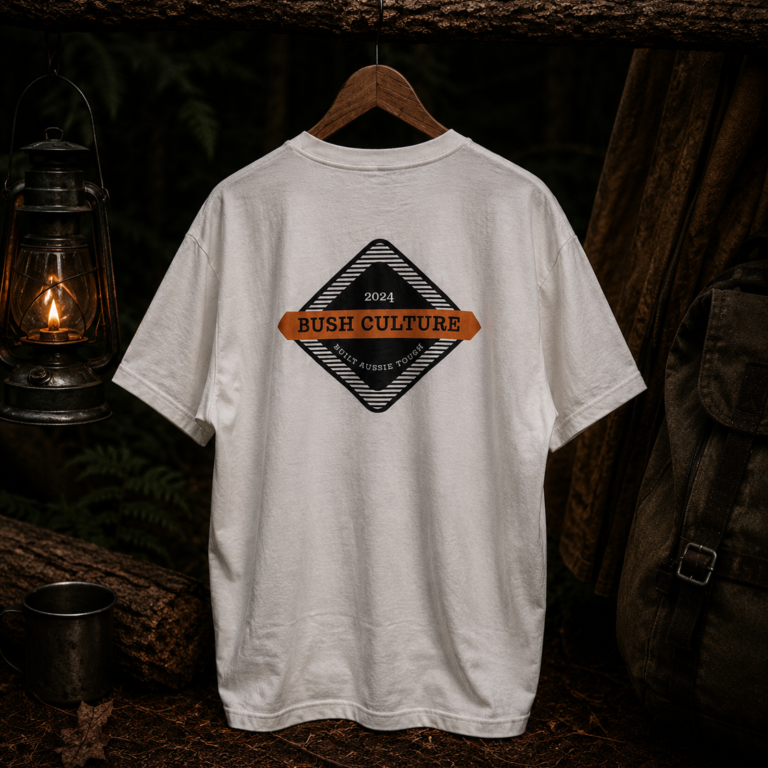 Bush Culture Classic Fit Tee shirt (White)