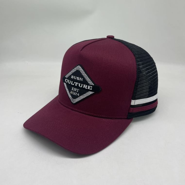 Bush Culture Trucker Cap (Maroon)