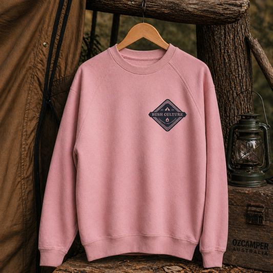 Bush Culture Crew Neck (Pink)